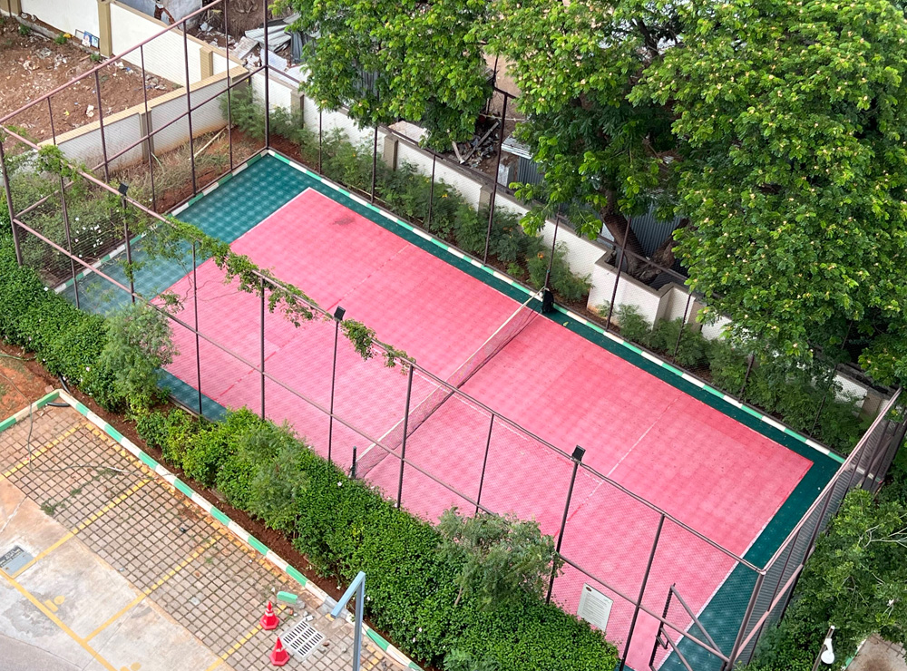 Open-Air Tennis Court